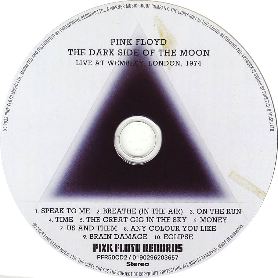 HITWAY MUSIC PINK FLOYD - DARK SIDE OF THE MOON LIVE AT WEMBLEY - VINILO