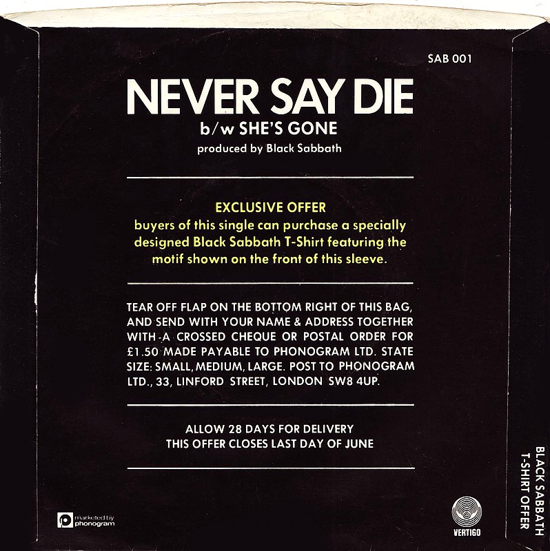 Never Say Die! - album 1978